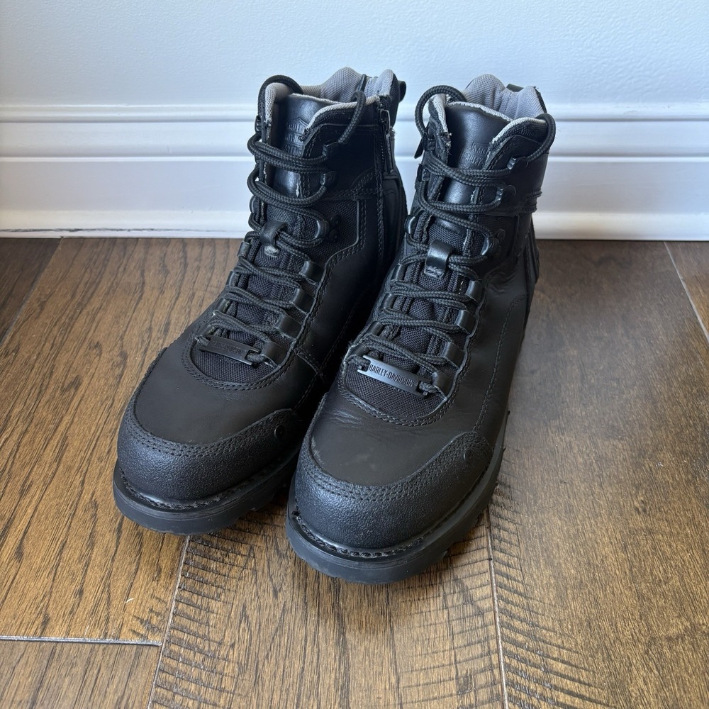 Harley-Davidson Men's Downshift Shock ABS Black Leather 6-Inch Boots D94244 9,5